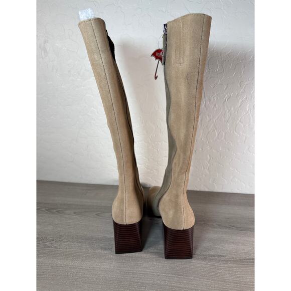Blondo Women's 7 M Tessa Waterproof Knee-High Boots in Taupe Suede - Picture 5 of 8